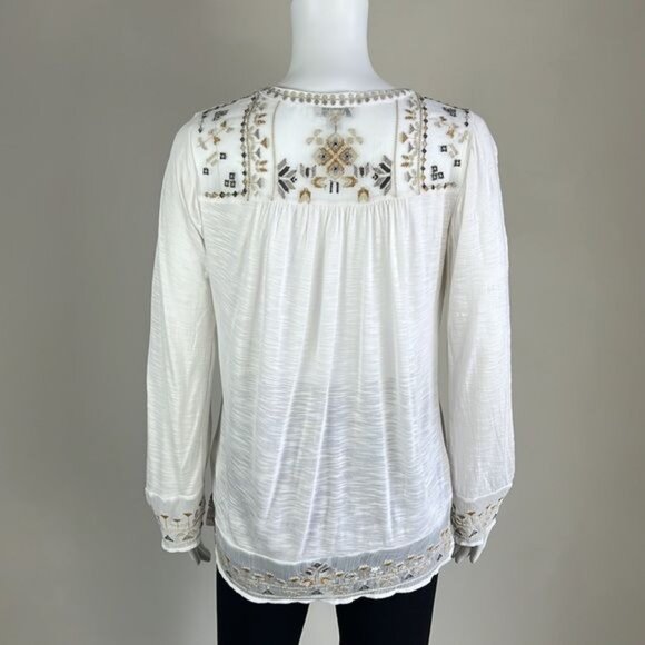 LUCKY BRAND Embroidered Top - XS - Picture 4 of 9